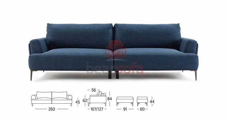 Kích Thước Ghế Sofa Băng Malmo Sofa 3