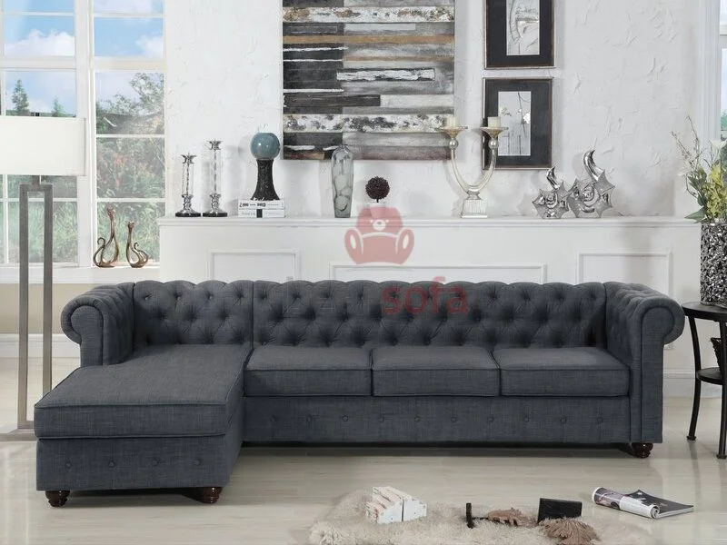 Sofa Cổ Điển Quitaque Left Hand Facing Sectional Ảnh 23