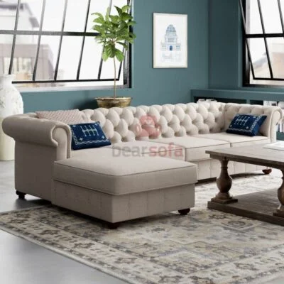 Sofa Cổ Điển Quitaque Left Hand Facing Sectional Ảnh 4