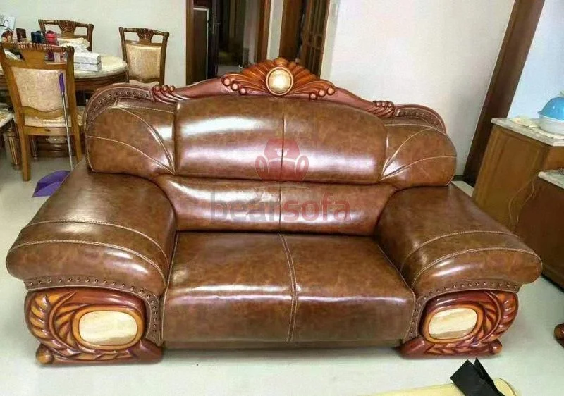 Bọc ghế sofa da công nghiệp BearSofa ảnh sau