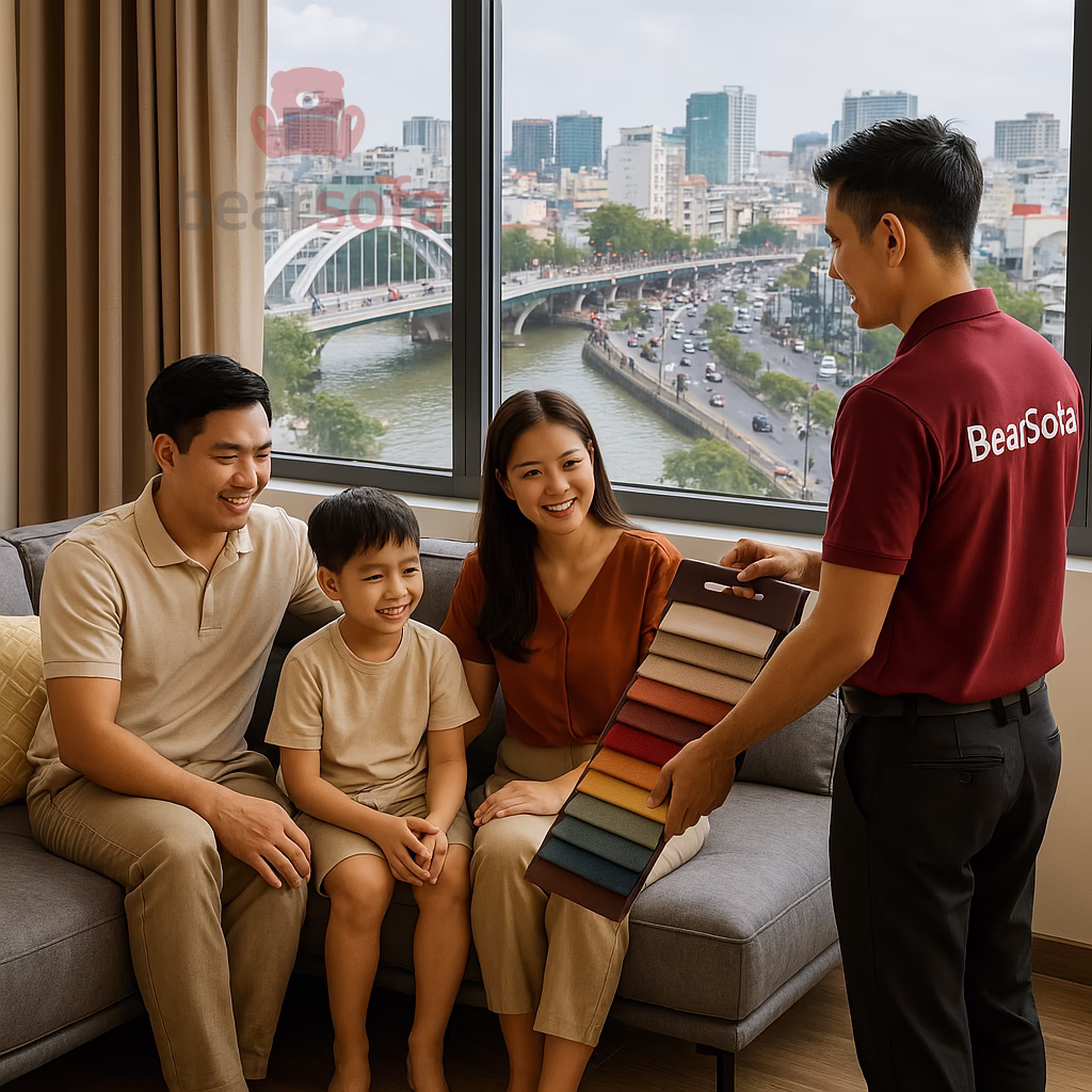 Tư vấn, chọn mẫu tại nhà, cư dân Khánh Hội không tốn phí gì cả