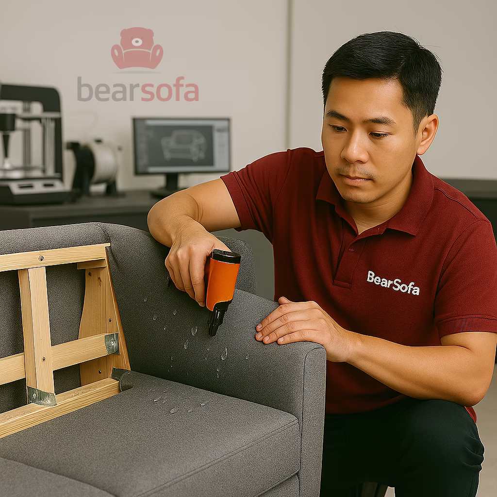 "Dịch vụ bọc lại ghế sofa phường Chợ Quán tại BearSofa: Sáng tạo, chuyên nghiệp và phù hợp khí hậu Sài Gòn.