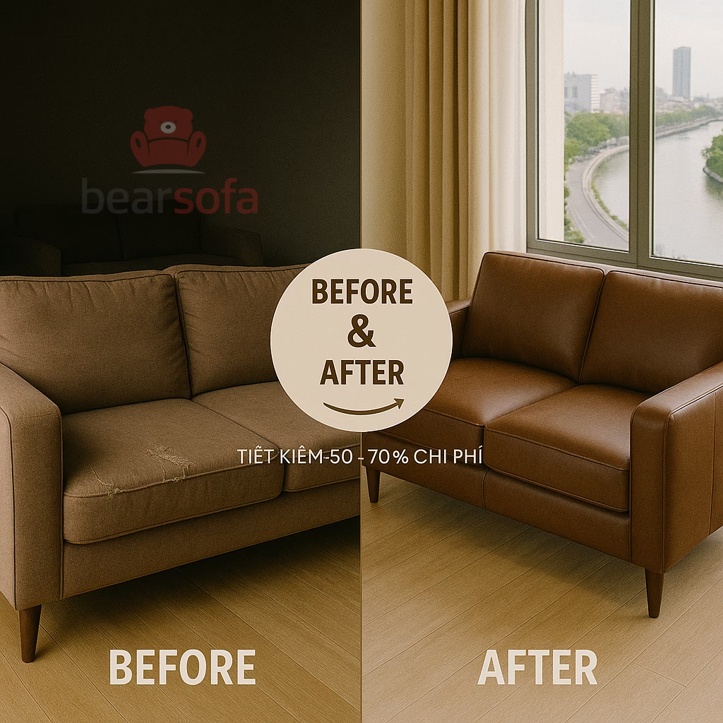 Dịch Vụ Bọc Ghế Sofa Phường Vĩnh Hội - BearSofa 9 Vì sao nên bọc ghế sofa thay vì đóng mới tại phường Vĩnh Hội - BearSofa