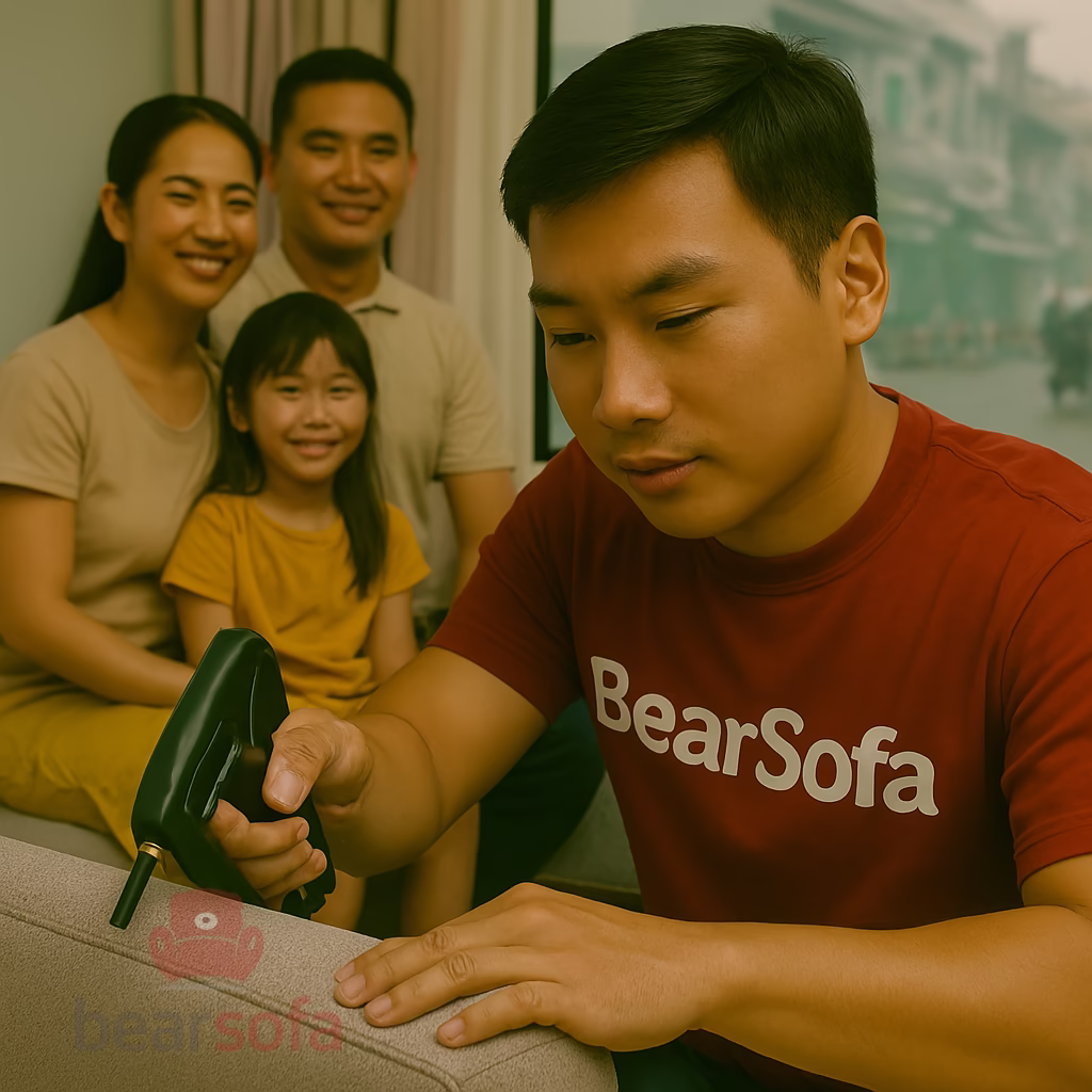 Dịch Vụ Bọc Ghế Sofa Phường Xóm Chiếu - BearSofa 17 Làm hài lòng tất cả khách hàng bọc lại sofa phường Xóm Chiếu là ưu tiên hàng đầu của BearSofa