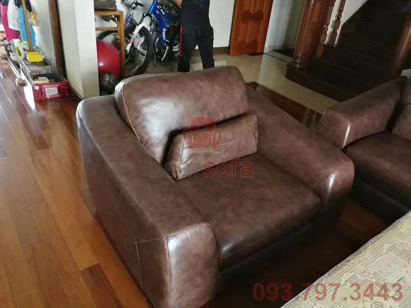 Bọc sofa da Gò Vấp - Ảnh Sau