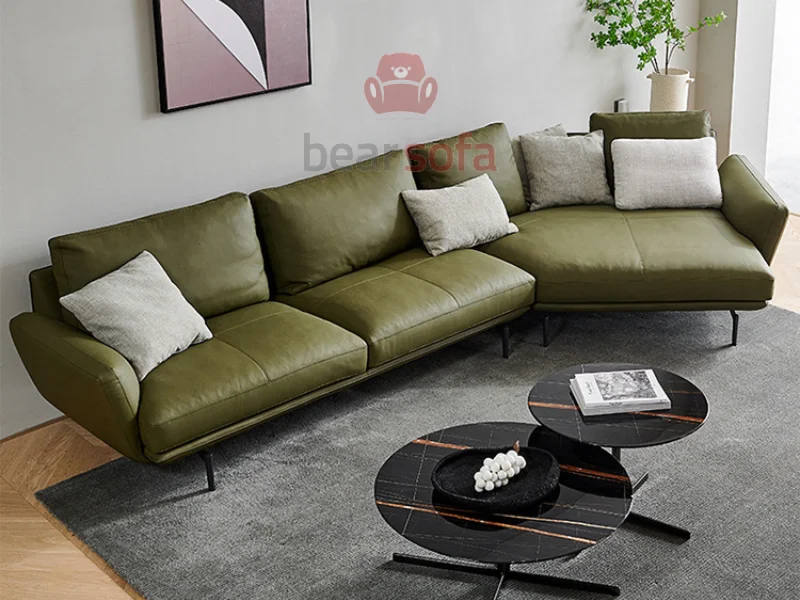 Mẫu ghế sofa da đẹp - Leather Sofa - BearSofa Mẫu 12