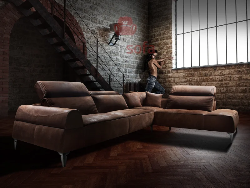 Mẫu ghế sofa da đẹp - Leather Sofa - BearSofa Mẫu 19