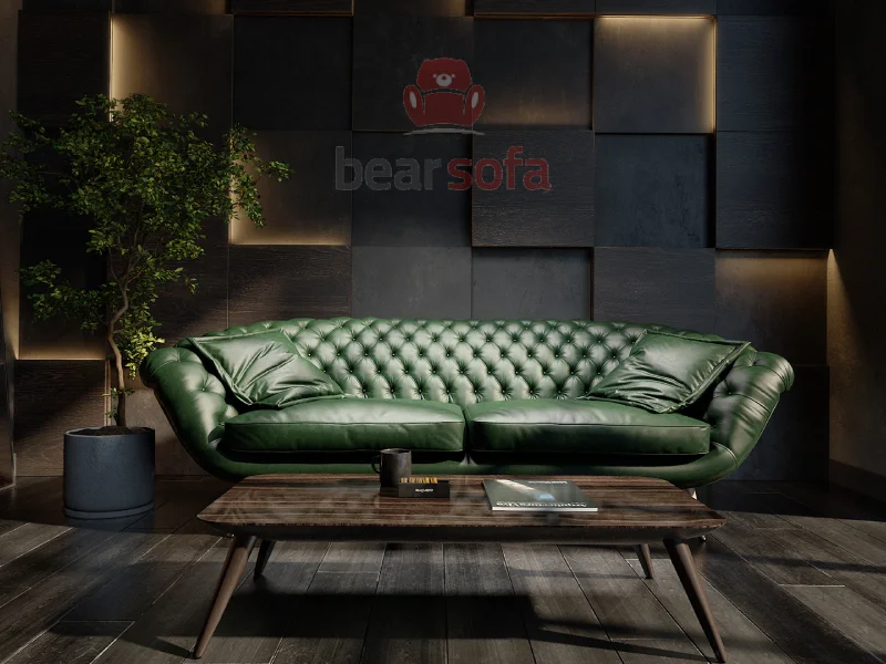 Mẫu ghế sofa da đẹp - Leather Sofa - BearSofa Mẫu 22