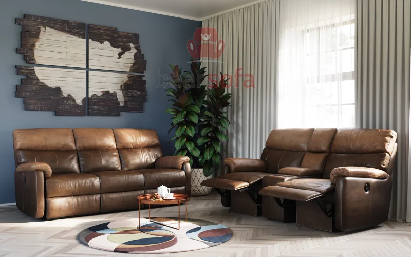 Mẫu ghế sofa da đẹp - Leather Sofa - BearSofa Mẫu 25