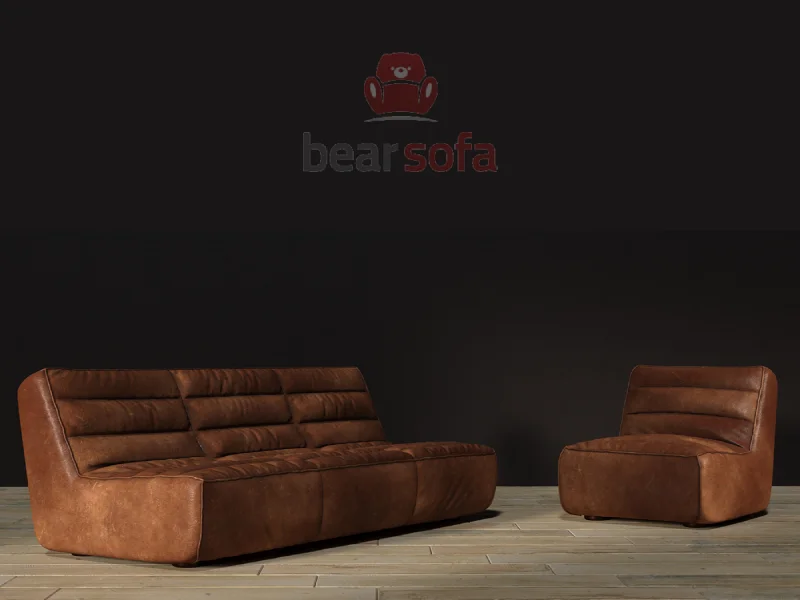 Mẫu ghế sofa da đẹp - Leather Sofa - BearSofa Mẫu 8