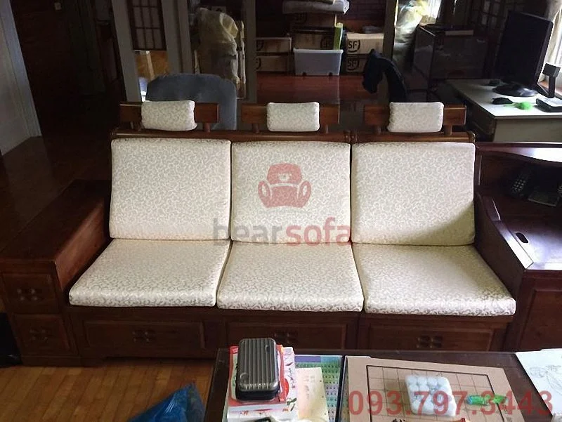 Làm nệm ghế sofa gỗ quận 6