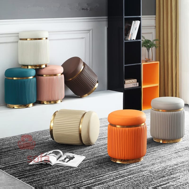 Mẫu 02: Mẫu ghế đôn sofa đẹp, đôn trang trí, ghế đôn bàn trang điểm...