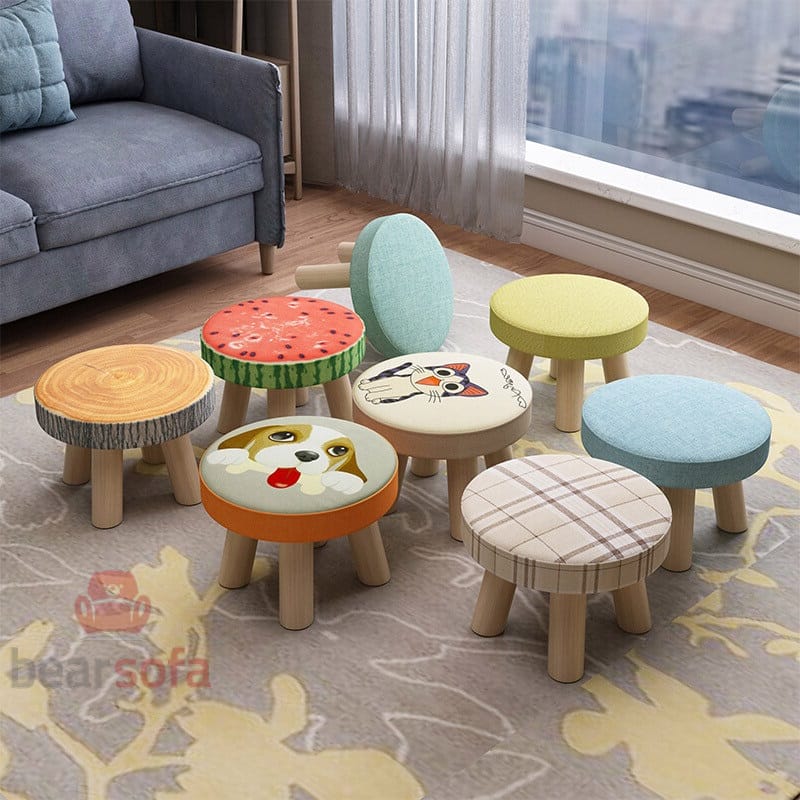 Mẫu 18: Mẫu ghế đôn sofa đẹp, đôn trang trí, ghế đôn bàn trang điểm...