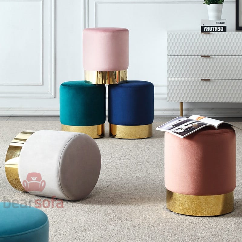 Mẫu 27: Mẫu ghế đôn sofa đẹp, đôn trang trí, ghế đôn bàn trang điểm...