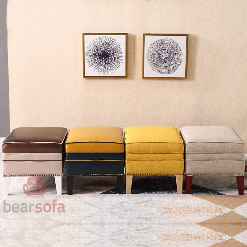 Mẫu 28: Mẫu ghế đôn sofa đẹp, đôn trang trí, ghế đôn bàn trang điểm...