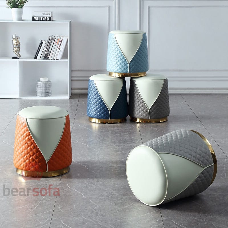 Mẫu 29: Mẫu ghế đôn sofa đẹp, đôn trang trí, ghế đôn bàn trang điểm...