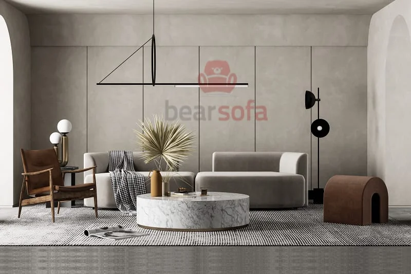 Mẫu 06: Sofa đẹp - Da bọc sofa