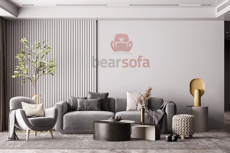 Mẫu 17: Bộ bàn ghế sofa phòng khách - bọc nệm sofa