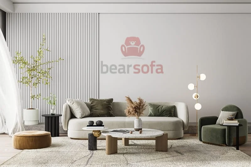 Mẫu 34: Sofa phòng khách đẹp hiện đại - ghế sofa bọc nhung