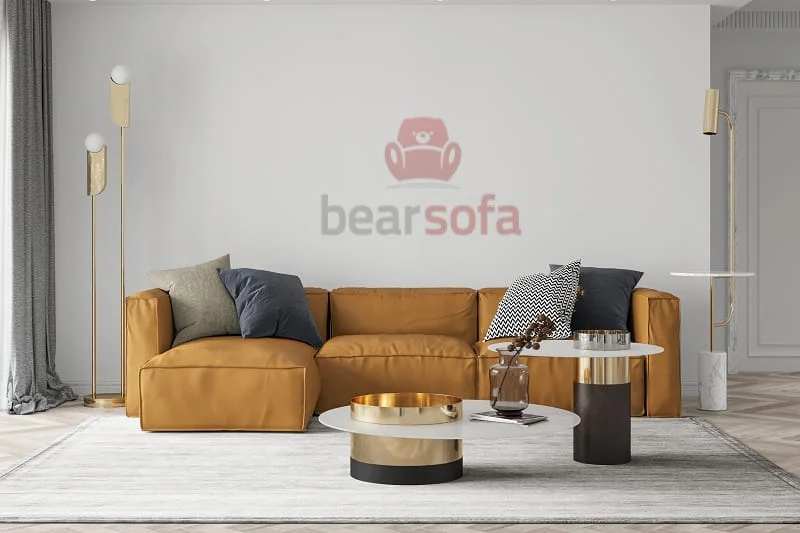 Mẫu 53: Sofa da - bọc lại da ghế sofa