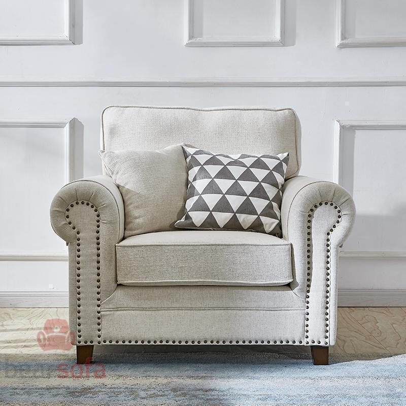 Mẫu 119: Mẫu ghế sofa đơn tân cổ điển đẹp
