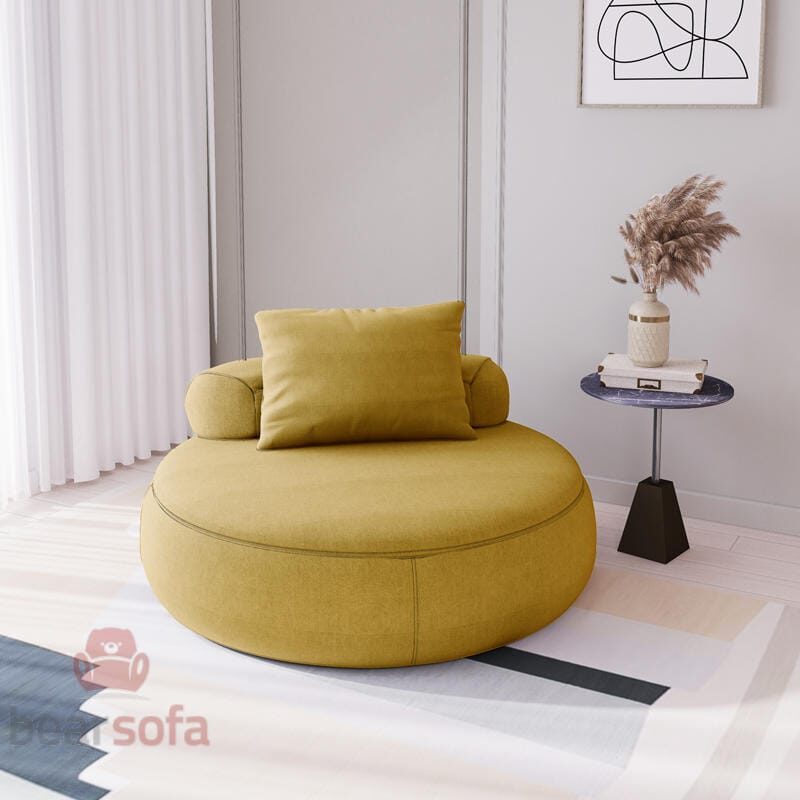 150+ Mẫu ghế sofa đơn đẹp nhất định phải xem 2025 281 Mẫu 127: Mẫu ghế sofa đơn tròn đẹp