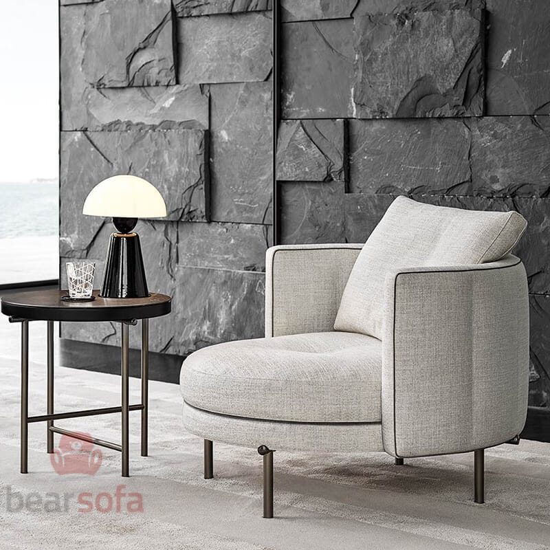 150+ Mẫu ghế sofa đơn đẹp nhất định phải xem 2025 289 Mẫu 135: Mẫu ghế sofa đơn tròn đẹp
