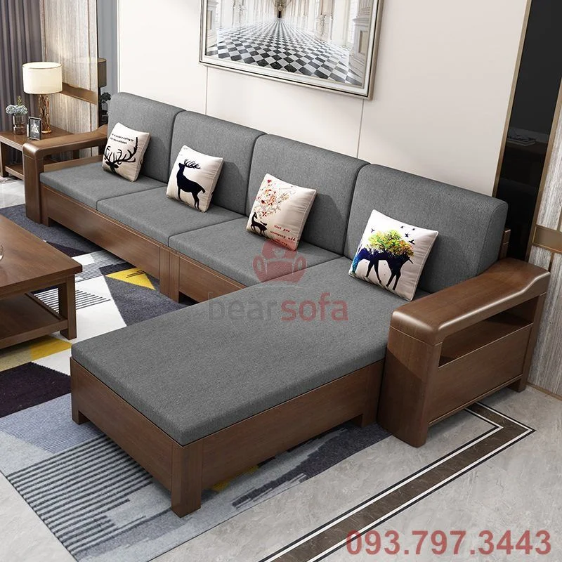 Mẫu nệm lót ghế gỗ và ghế sofa gỗ tự nhiên đẹp - Mẫu 26