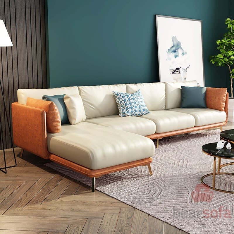 Mẫu 31: Mẫu ghế sofa góc nhỏ gọn
