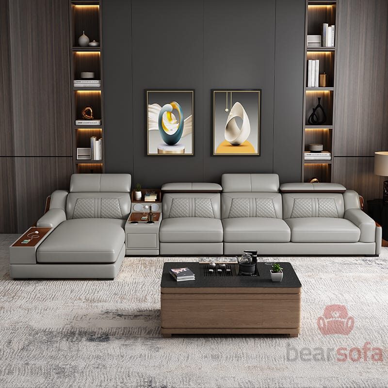 Mẫu 32: Mẫu ghế sofa góc nhỏ gọn