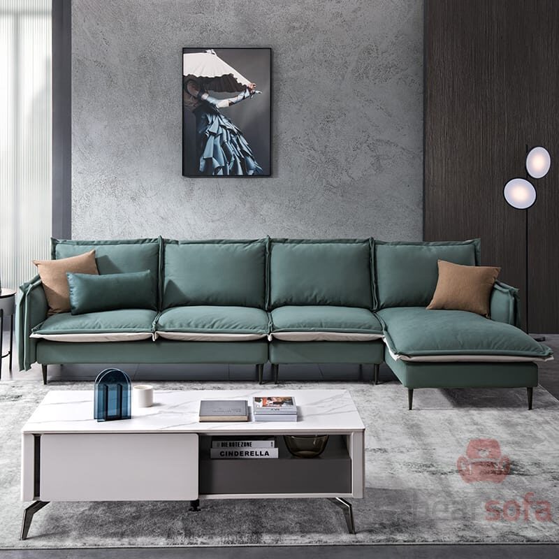 Mẫu 49: Mẫu sofa góc nhỏ gọn cho căn hộ chung cư