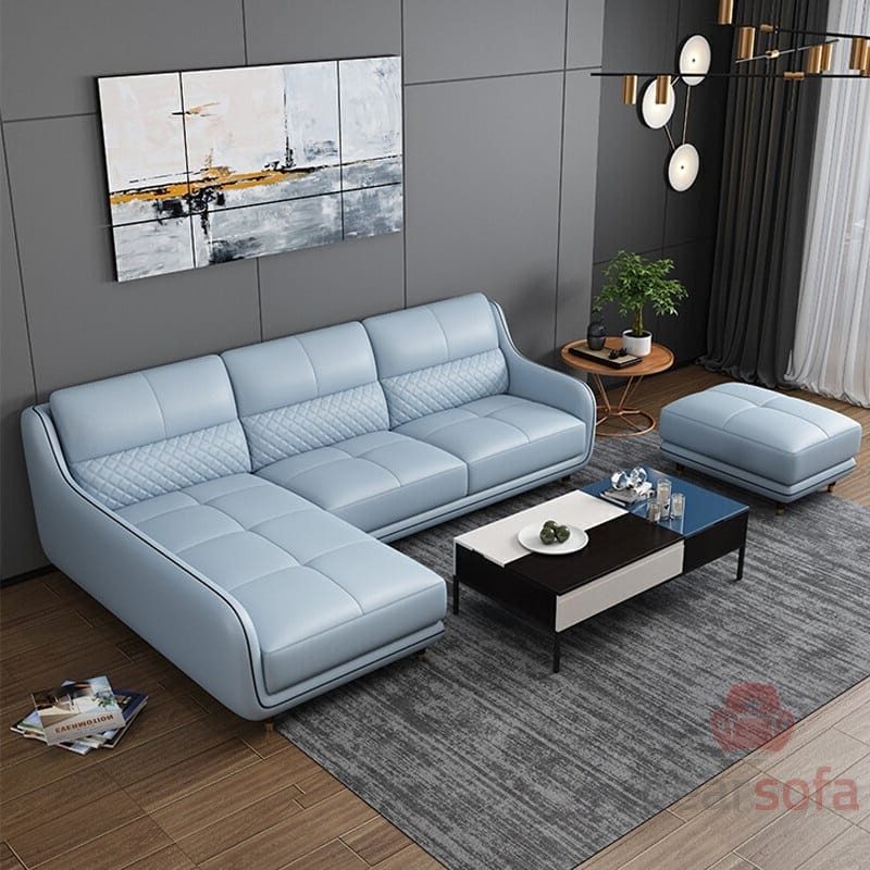 Mẫu 57: Bộ bàn ghế sofa chữ L hiện đại