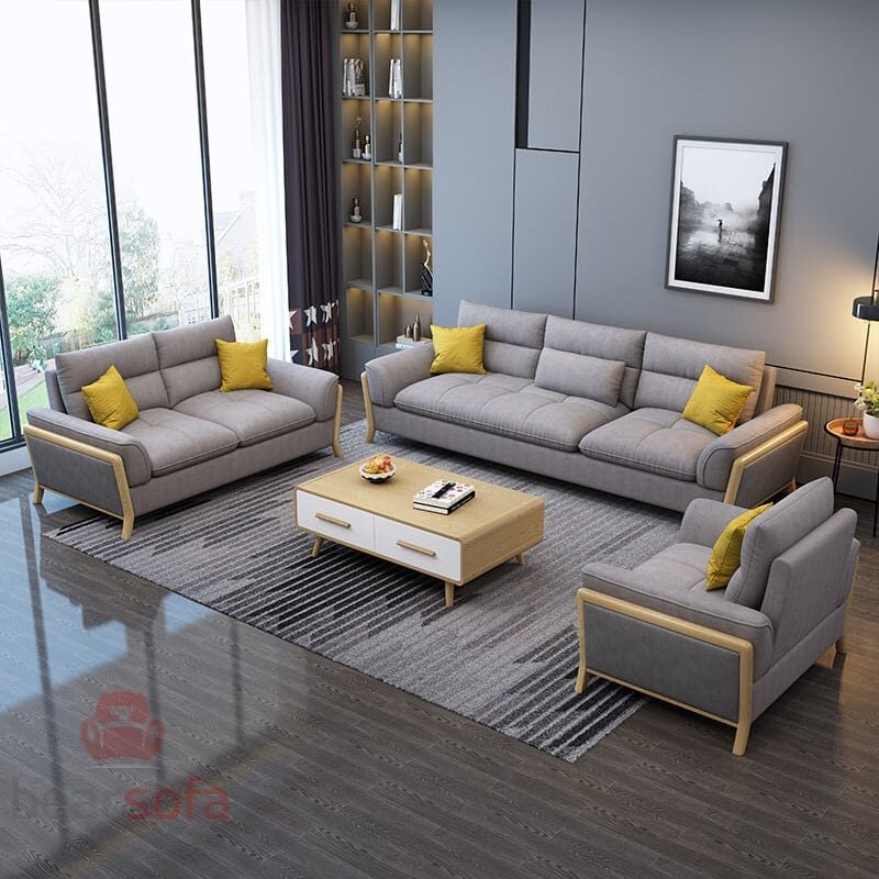 Mẫu 09: Bộ bàn ghế sofa phòng khách hiện đại