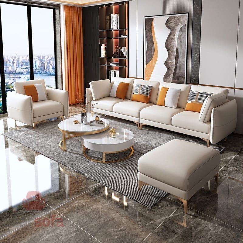 Mẫu 10: Bộ bàn ghế sofa phòng khách hiện đại