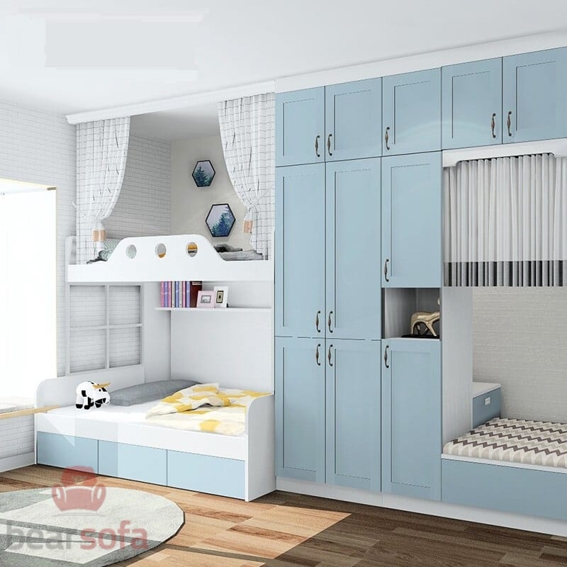 60 mẫu giường tầng - Lựa chọn tuyệt vời cho không gian nhỏ 65 Mẫu 02: Mẫu giường tầng trẻ em đẹp