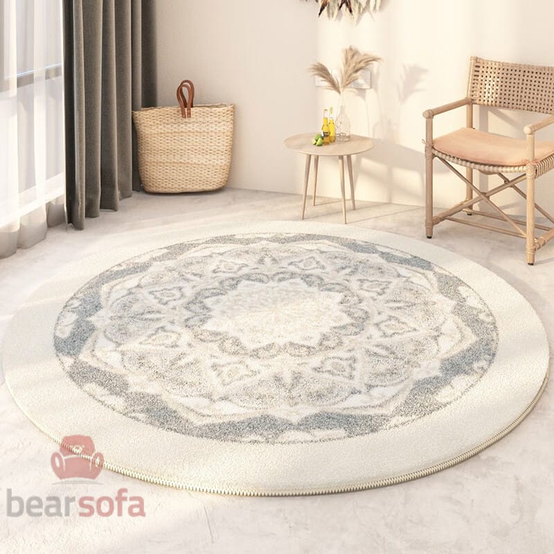 300 mẫu thảm trải sàn đẹp thảm lót sàn mới nhất 2023 227 Mẫu 226: Mẫu thảm trải sàn hình tròn
