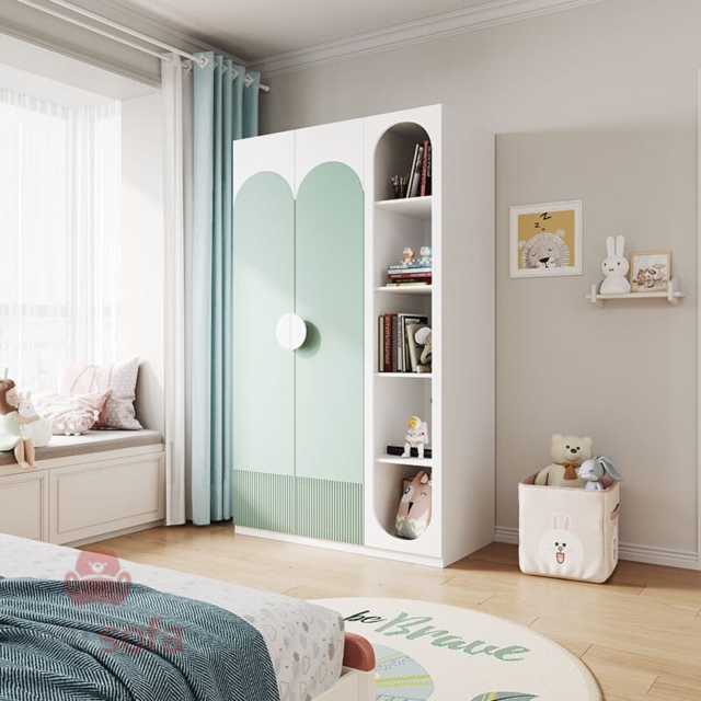 Mẫu 25: Mẫu tủ quần áo gỗ tự nhiên - Tủ quần áo gỗ công nghiệp
