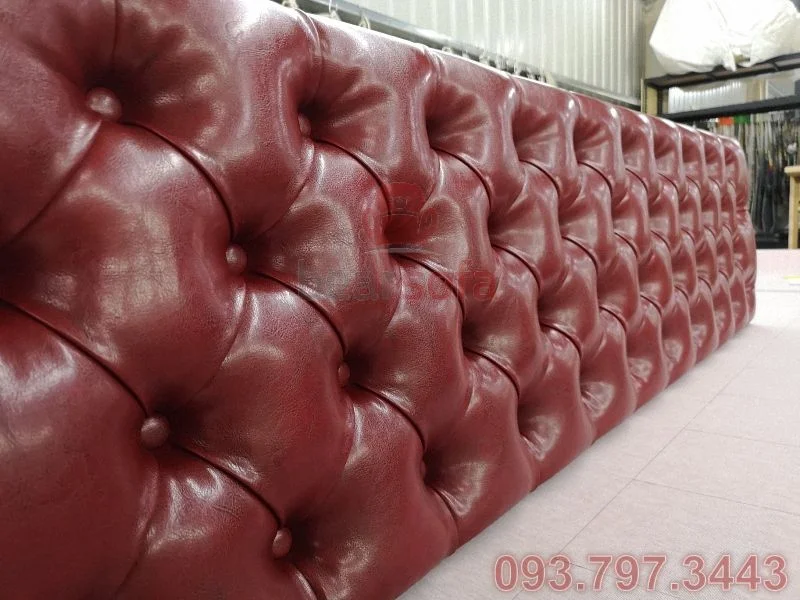 Tấm nệm ốp đầu giường rời được làm tại xưởng BearSofa