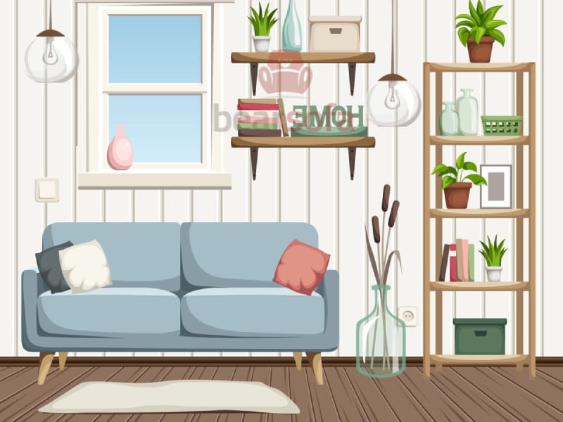 Tường màu trắng nên dùng sofa màu gì phù hợp