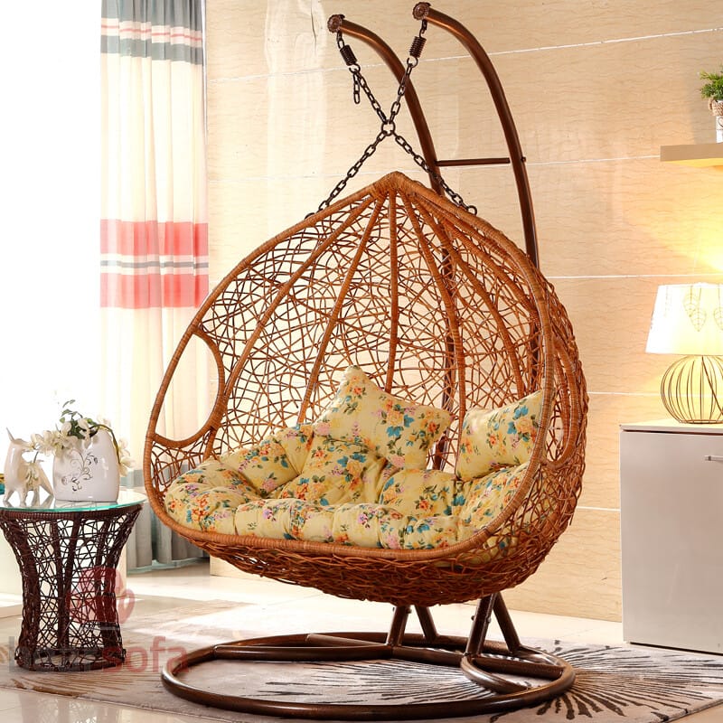 140 mẫu ghế xích đu, ghế đu đưa, xích đu trứng, ghế treo trần nhà 95 Mẫu 95: Mẫu xích đu trứng đôi