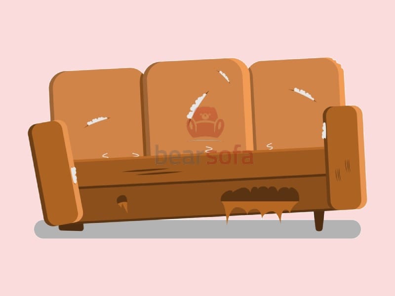 Xử lý da PU ghế sofa bị tróc